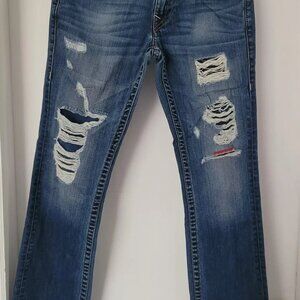 Women’s True Religion Straight Distressed Jeans Size 29